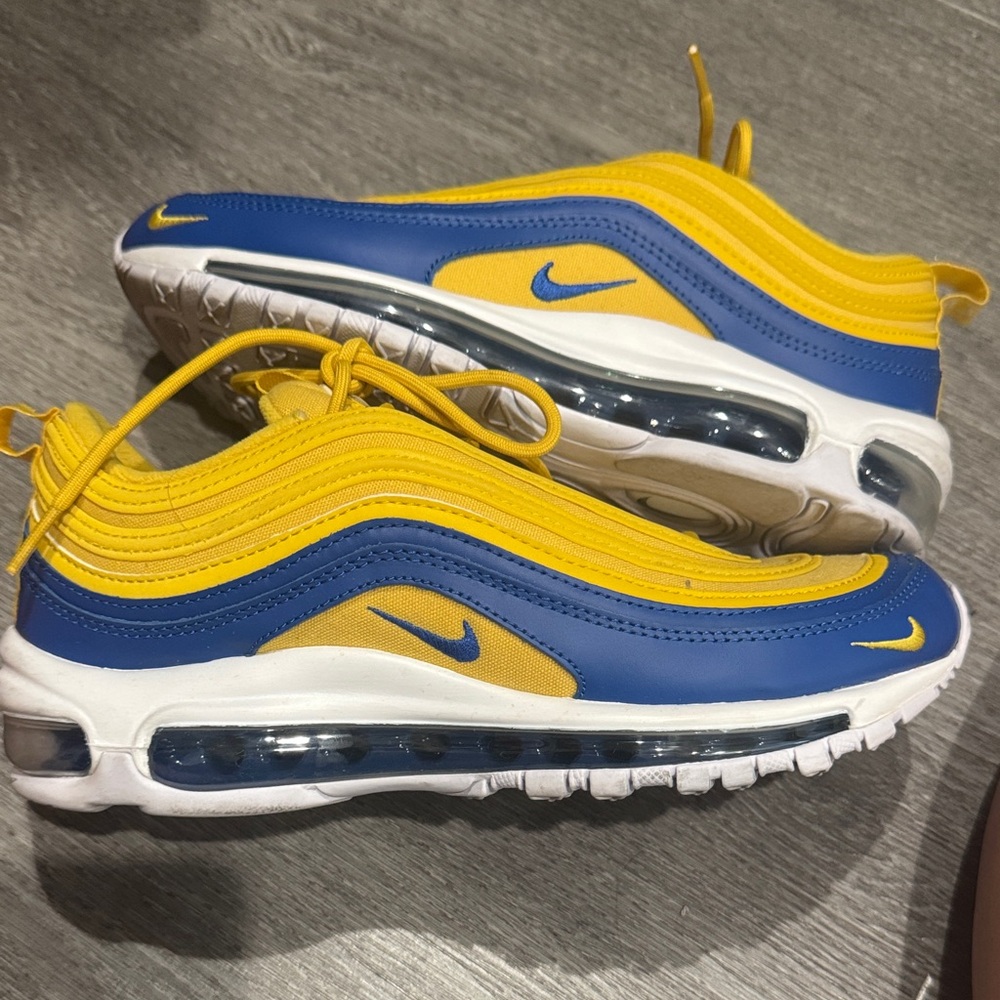 Nike Women’s Air Max 97 Blue Yellow Sneakers